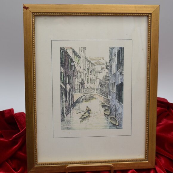 The print is slightly loose in the frame but is still ready to be put up